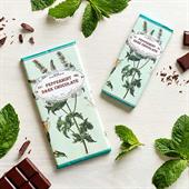 Peppermint dark chocolate bar - Botanical range 