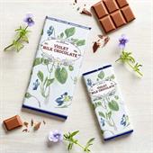 Violet milk chocolate bar - Botanical range 